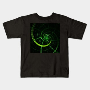 Green lines Kids T-Shirt